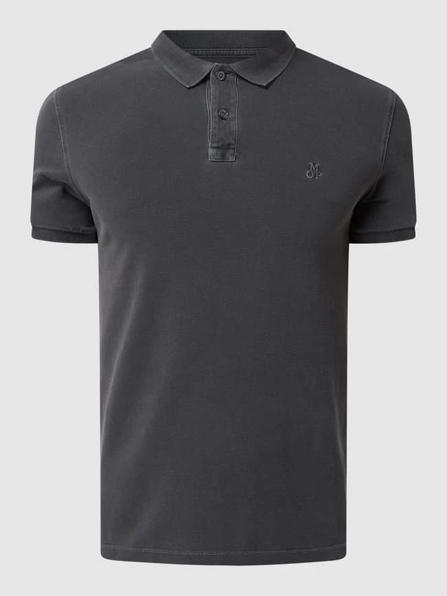 Marc O'Polo Poloshirt Aus Baumwolle - Anthrazit 4 Marc O'Polo Poloshirt Aus Baumwolle - Anthrazit – Bild 2