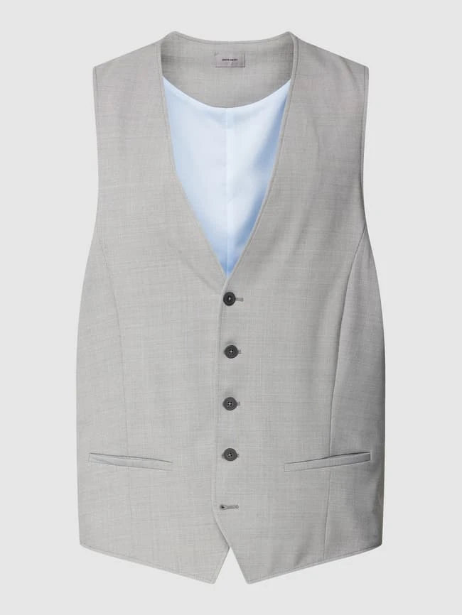 Pierre Cardin Weste Mit V-Ausschnitt Modell 'Gab' - Hellgrau 4 Pierre Cardin Weste Mit V-Ausschnitt Modell 'Gab' - Hellgrau – Bild 2