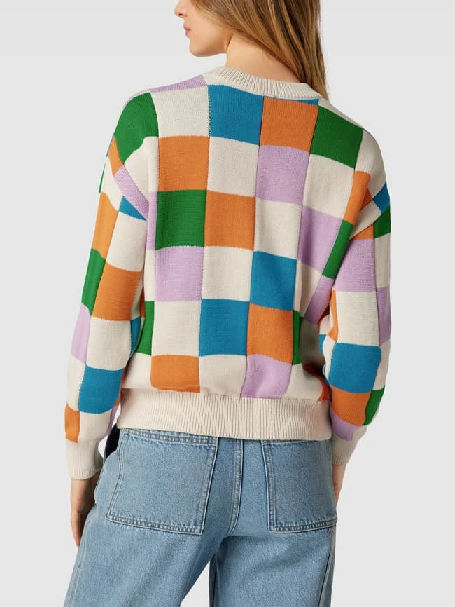 Jake*s Casual Strickpullover Mit Karomuster - Offwhite 7 Jake*s Casual Strickpullover Mit Karomuster - Offwhite – Bild 5