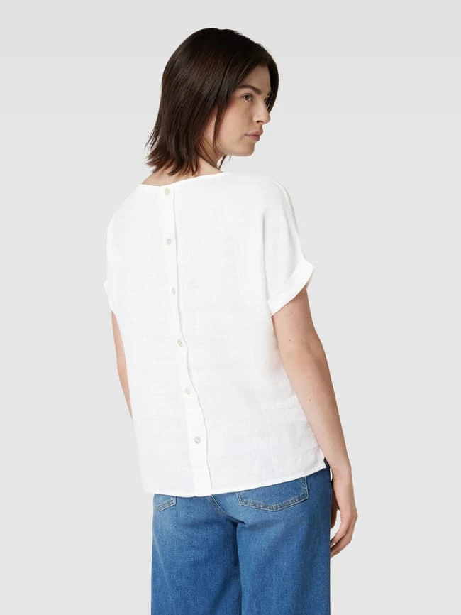 Christian Berg Woman Leinenbluse Mit U-Boot-Ausschnitt - Weiß 7 Christian Berg Woman Leinenbluse Mit U-Boot-Ausschnitt - Weiß – Bild 5