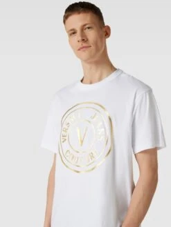 Versace Jeans Couture T-Shirt Mit Label-Print - Weiß -Beliebt Bekleidungsgeschäft 6ha4udhl8t242la8al64gl1j8paj4hai8gpkgl2m6t5l4dpk69352hi29pak2dia9oqj6cal6la4qjah90o3edr364s3gd1nc8sjgc1kc8sjioj56srj8ohh74s30chj65gmacg
