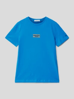 Calvin Klein Jeans T-Shirt Mit Label-Details - Royalblau