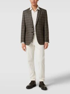 Christian Berg Men 2-Knopf-Sakko Mit Kissing Buttons - Hellbraun