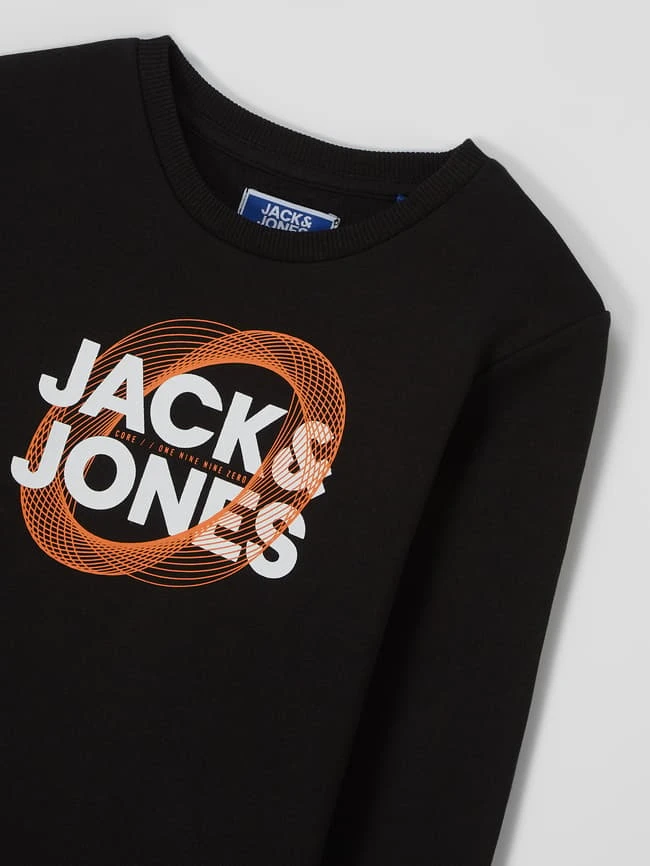 Jack & Jones Sweatshirt Aus Baumwollmischung Modell 'Luca' - Schwarz 4 Jack & Jones Sweatshirt Aus Baumwollmischung Modell 'Luca' - Schwarz – Bild 2