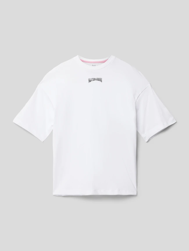 Jack & Jones T-Shirt Mit Rundhalsausschnitt Modell 'SKATER' - Ecru 3 Jack & Jones T-Shirt Mit Rundhalsausschnitt Modell 'SKATER' - Ecru