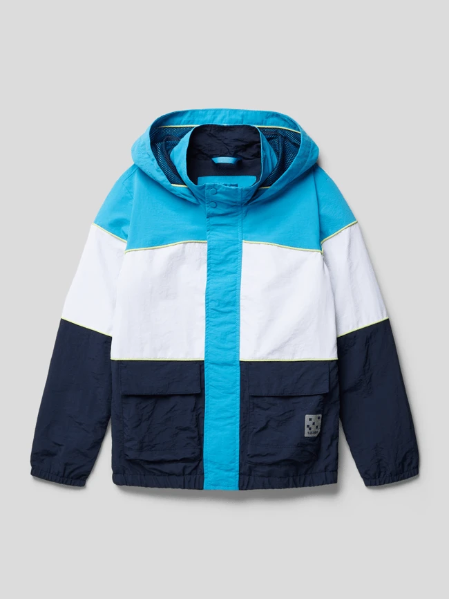 S.Oliver RED LABEL Jacke Im Colour-Blocking-Design - Blau 3 S.Oliver RED LABEL Jacke Im Colour-Blocking-Design - Blau