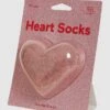 Eat My Socks Socken Mit Glitter-Effekt Modell "Heart“ - Rosa