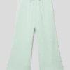 Happy Girls Hose Aus Baumwolle Mit Plisseefalten - Mint