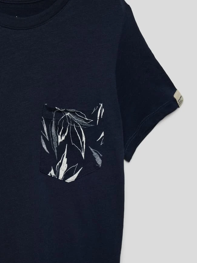 Jack & Jones T-Shirt Aus Baumwolle Mit Label-Detail Modell 'CRAYON' - Marineblau 4 Jack & Jones T-Shirt Aus Baumwolle Mit Label-Detail Modell 'CRAYON' - Marineblau – Bild 2