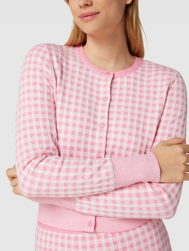 Marc Cain Strickjacke Mit Allover-Muster - Pink 5 Marc Cain Strickjacke Mit Allover-Muster - Pink – Bild 3