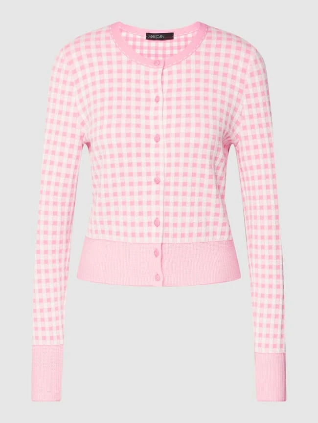 Marc Cain Strickjacke Mit Allover-Muster - Pink 4 Marc Cain Strickjacke Mit Allover-Muster - Pink – Bild 2