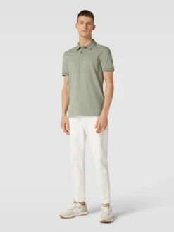 BOSS Poloshirt Mit Label-Stitching Modell 'Pallas' - Lindgrün