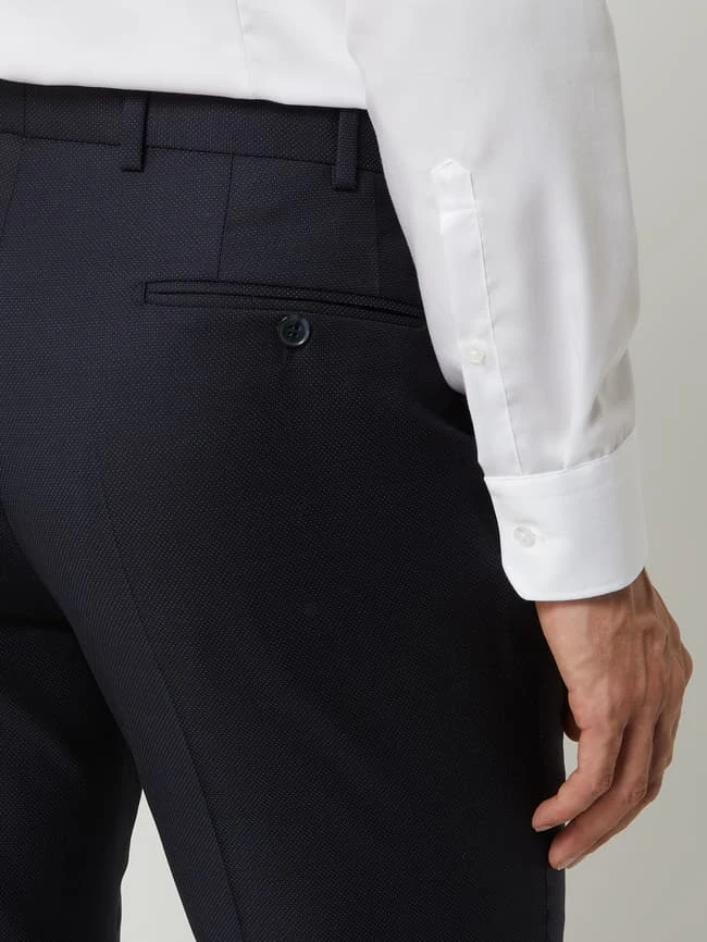 DIGEL Modern Fit Anzughose Aus Schurwolle Modell 'Per' - Marineblau 5 DIGEL Modern Fit Anzughose Aus Schurwolle Modell 'Per' - Marineblau – Bild 3