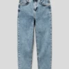 Blue Effect Balloon Fit Jeans Im Used-Look - Blau