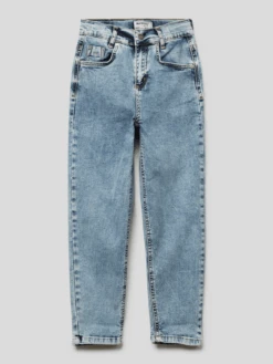 Blue Effect Balloon Fit Jeans Im Used-Look - Blau