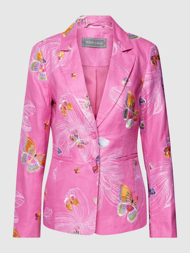 White Label Blazer Mit Reverskragen - Pink 3 White Label Blazer Mit Reverskragen - Pink