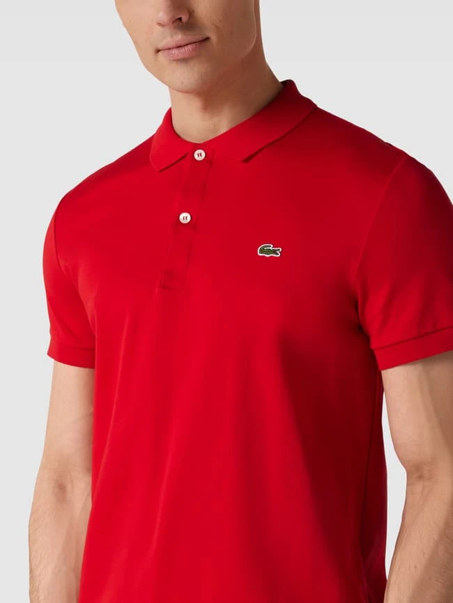 Lacoste Poloshirt Mit Logo-Stitching - Rot 5 Lacoste Poloshirt Mit Logo-Stitching - Rot – Bild 3