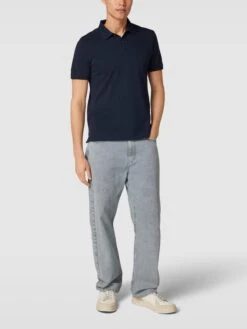 S.Oliver RED LABEL Regular Fit Poloshirt Aus Baumwolle - Marineblau