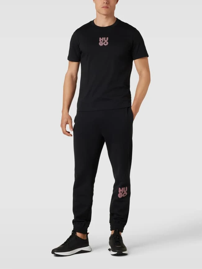 HUGO Sweatpants Mit Label-Print Modell 'Dajama' - Schwarz 3 HUGO Sweatpants Mit Label-Print Modell 'Dajama' - Schwarz