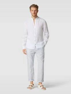 Colours & Sons Freizeithemd Mit Stehkragen - Weiß