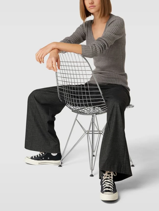 Ann-Kathrin Goetze X P&C Strickpullover In Ripp-Optik - Ann-Kathrin Götze X P&C - Mittelgrau Meliert 3 Ann-Kathrin Goetze X P&C Strickpullover In Ripp-Optik - Ann-Kathrin Götze X P&C - Mittelgrau Meliert