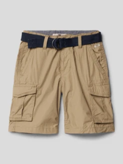 Petrol Cargoshorts Mit Cargotaschen - Beige