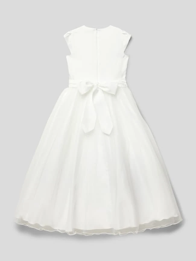 Une Hautre Couture Kommunionskleid Mit Ausgestellter Rockpartie - Offwhite 5 Une Hautre Couture Kommunionskleid Mit Ausgestellter Rockpartie - Offwhite – Bild 3