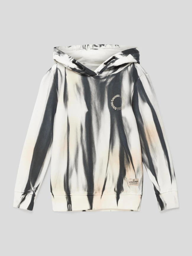 VINGINO Hoodie In Batik-Optik - Schwarz 3 VINGINO Hoodie In Batik-Optik - Schwarz