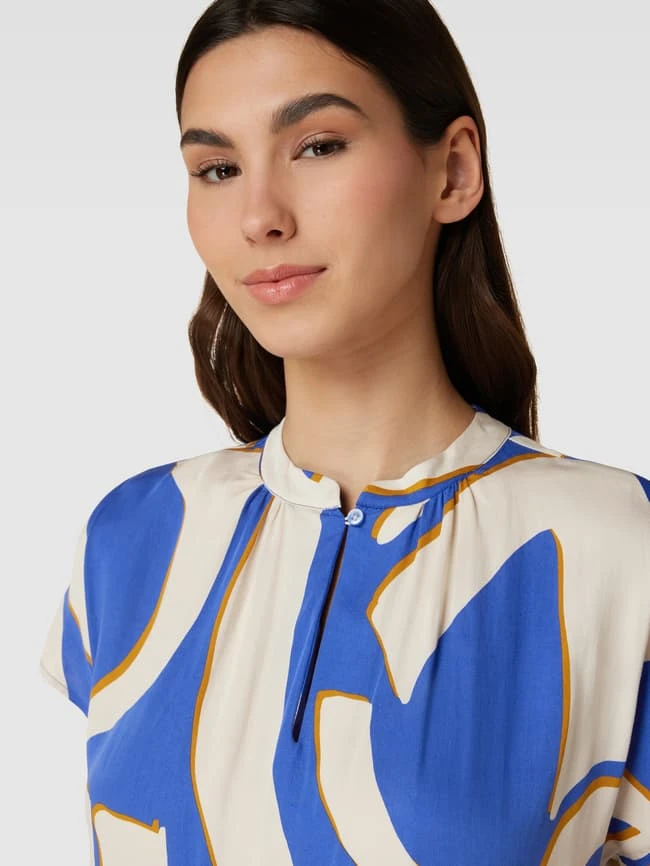 Emily Van Den Bergh Schlupfbluse Mit Kappärmeln - Royalblau 5 Emily Van Den Bergh Schlupfbluse Mit Kappärmeln - Royalblau – Bild 3