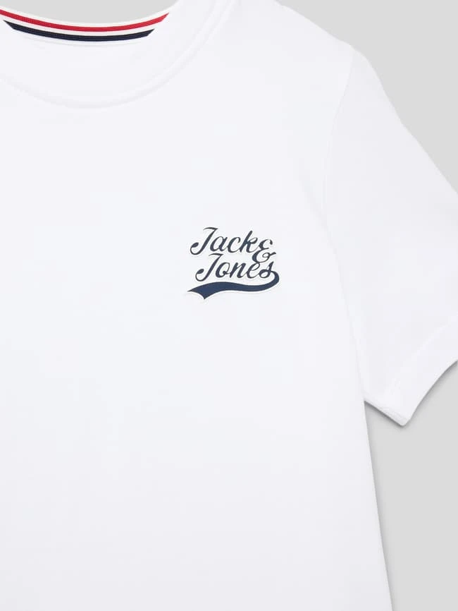 Jack & Jones T-Shirt Mit Label-Applikation - Weiß 4 Jack & Jones T-Shirt Mit Label-Applikation - Weiß – Bild 2