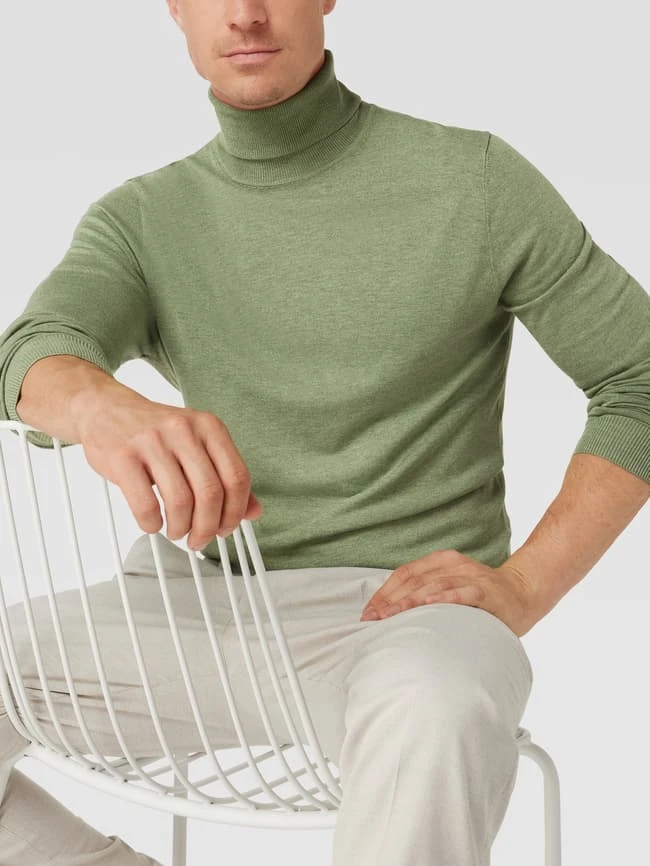 MCNEAL Longsleeve Mit Geripptem Rollkragen - Mint Meliert 5 MCNEAL Longsleeve Mit Geripptem Rollkragen - Mint Meliert – Bild 3