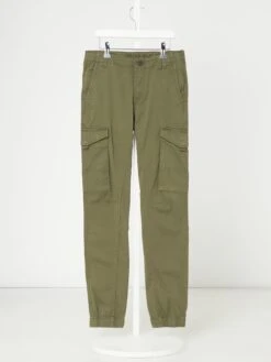 Jack & Jones Cargohose Mit Stretch-Anteil Modell 'Paul' - Olivgrün