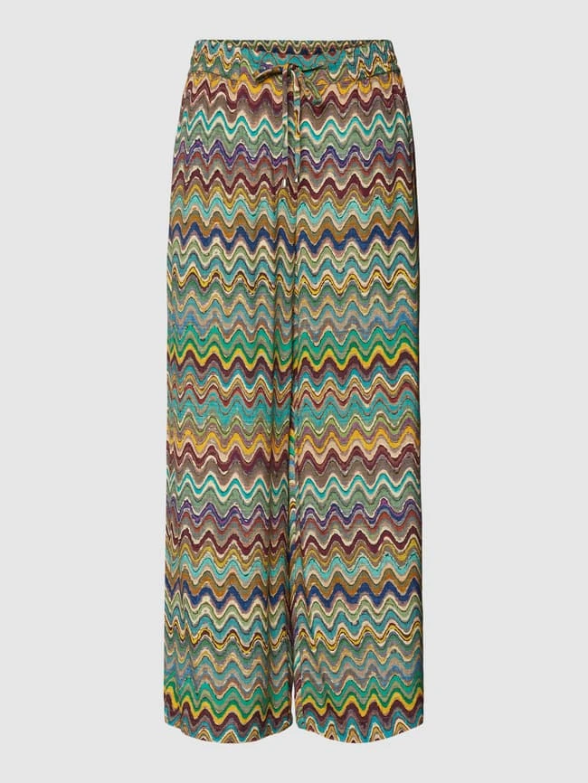 Christian Berg Woman Culotte Aus Reiner Viskose Mit Allover-Muster - Olivgrün 4 Christian Berg Woman Culotte Aus Reiner Viskose Mit Allover-Muster - Olivgrün – Bild 2