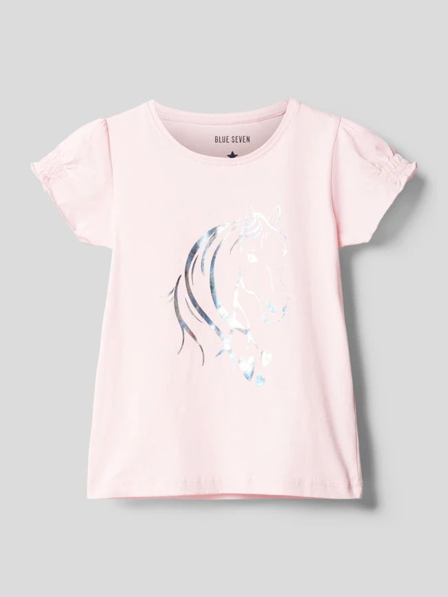 Blue Seven T-Shirt Mit Motiv-Print - Rosa 3 Blue Seven T-Shirt Mit Motiv-Print - Rosa