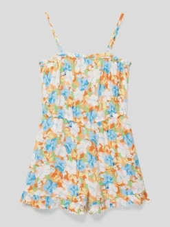 Only Jumpsuit Mit Floralem Muster Modell 'KOGNOVA' - Orange