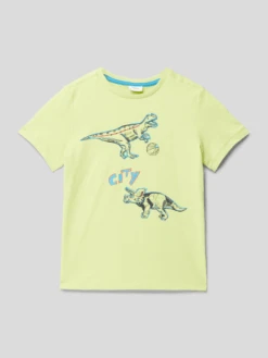 S.Oliver RED LABEL T-Shirt Mit Motiv-Print - Apfelgrün