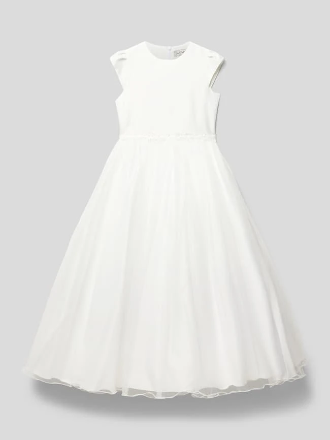 Une Hautre Couture Kommunionskleid Mit Ausgestellter Rockpartie - Offwhite 3 Une Hautre Couture Kommunionskleid Mit Ausgestellter Rockpartie - Offwhite