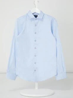 G.O.L. Super Slim Fit Hemd Aus Baumwolle - Hellblau