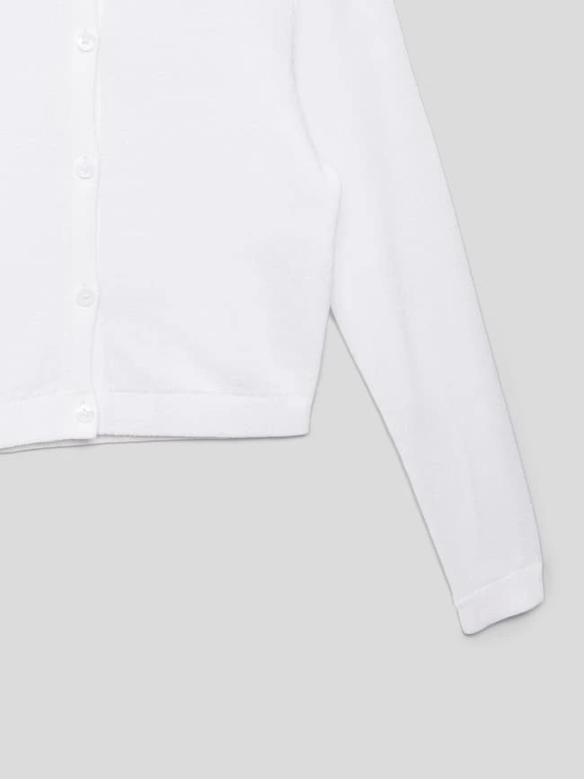 S.Oliver RED LABEL Strickjacke Mit Rundhalsausschnitt - Weiß 4 S.Oliver RED LABEL Strickjacke Mit Rundhalsausschnitt - Weiß – Bild 2