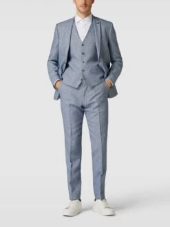 Roy Robson Anzughose Mit Bügelfalten - Blau