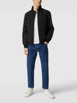 Tom Tailor Blouson Mit Stehkragen - Schwarz