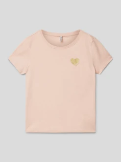 Only T-Shirt Aus Baumwolle Modell 'KOGKITA' - Altrosa