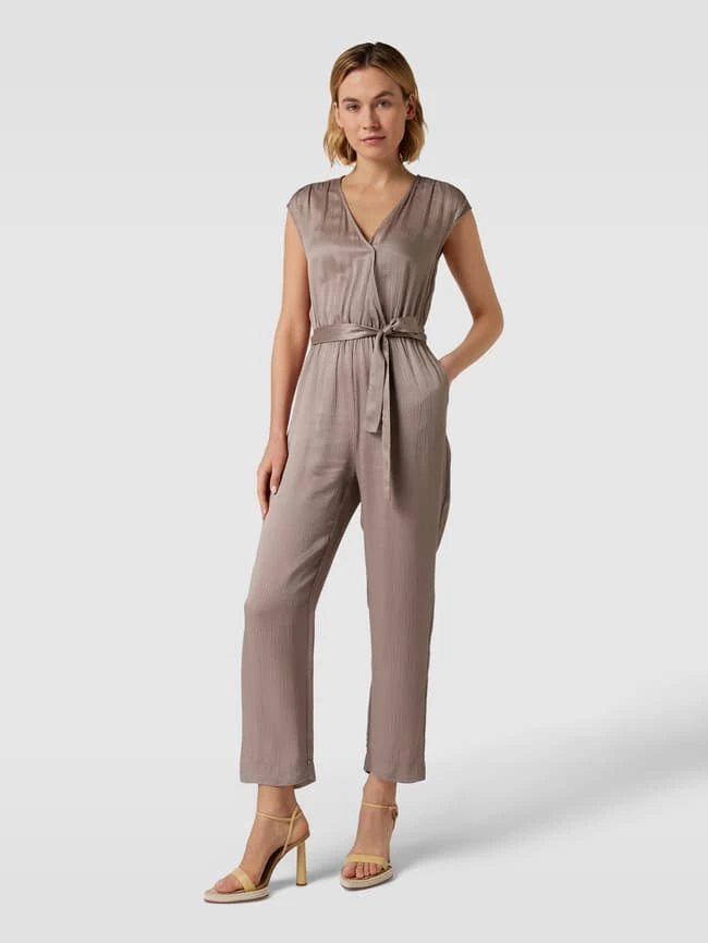 Jake*s Collection Jumpsuit Mit Strukturmuster - Mittelgrau 6 Jake*s Collection Jumpsuit Mit Strukturmuster - Mittelgrau – Bild 4