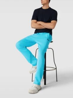 BOSS Green Sweatpants Mit Label-Stitching Modell 'Hadim' - Türkis