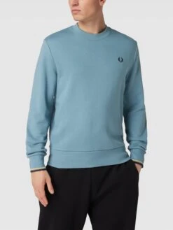 Fred Perry Sweatshirt Mit Logo-Stitching - Hellblau -Beliebt Bekleidungsgeschäft 7143ichj6594eka49l53agaa64pkqk2j9h858k239t4jghak8d6kuipn9h54siab6l35akida9148gi764o64c9jclj66pb5ckoj2opk70p6aob26cr34c36c8q30cb264q3ic0