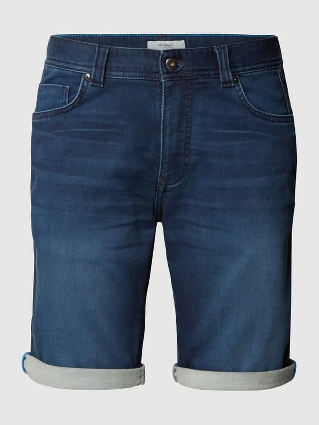 MCNEAL Jeansshorts Mit Label-Patch - Metallic Blau 4 MCNEAL Jeansshorts Mit Label-Patch - Metallic Blau – Bild 2