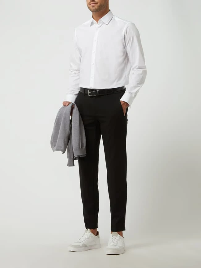 Jake*s Regular Fit Business-Hemd Aus Popeline - Weiß 3 Jake*s Regular Fit Business-Hemd Aus Popeline - Weiß