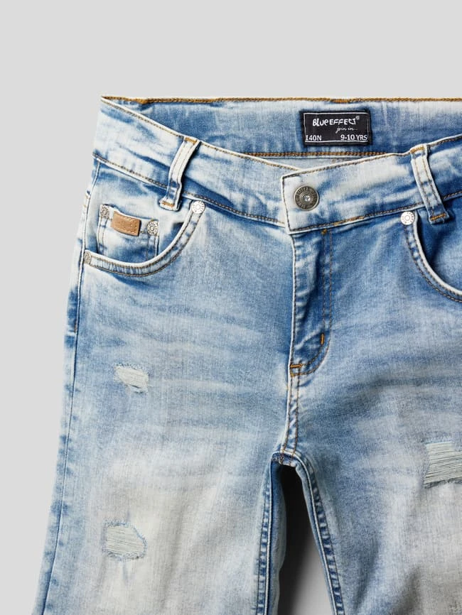 Blue Effect Jeansshorts Mit Stretch-Anteil Modell 'Boys Jean Short' - Hellblau 4 Blue Effect Jeansshorts Mit Stretch-Anteil Modell 'Boys Jean Short' - Hellblau – Bild 2