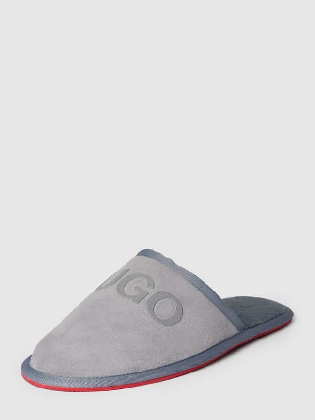 HUGO Slipper Mit Label-Print - Hellgrau 4 HUGO Slipper Mit Label-Print - Hellgrau – Bild 2