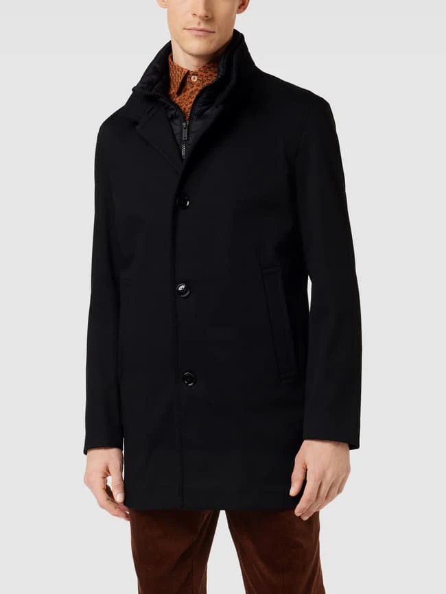 Strellson Mantel Mit Label-Applikation Modell 'Finlay' - Schwarz 6 Strellson Mantel Mit Label-Applikation Modell 'Finlay' - Schwarz – Bild 4